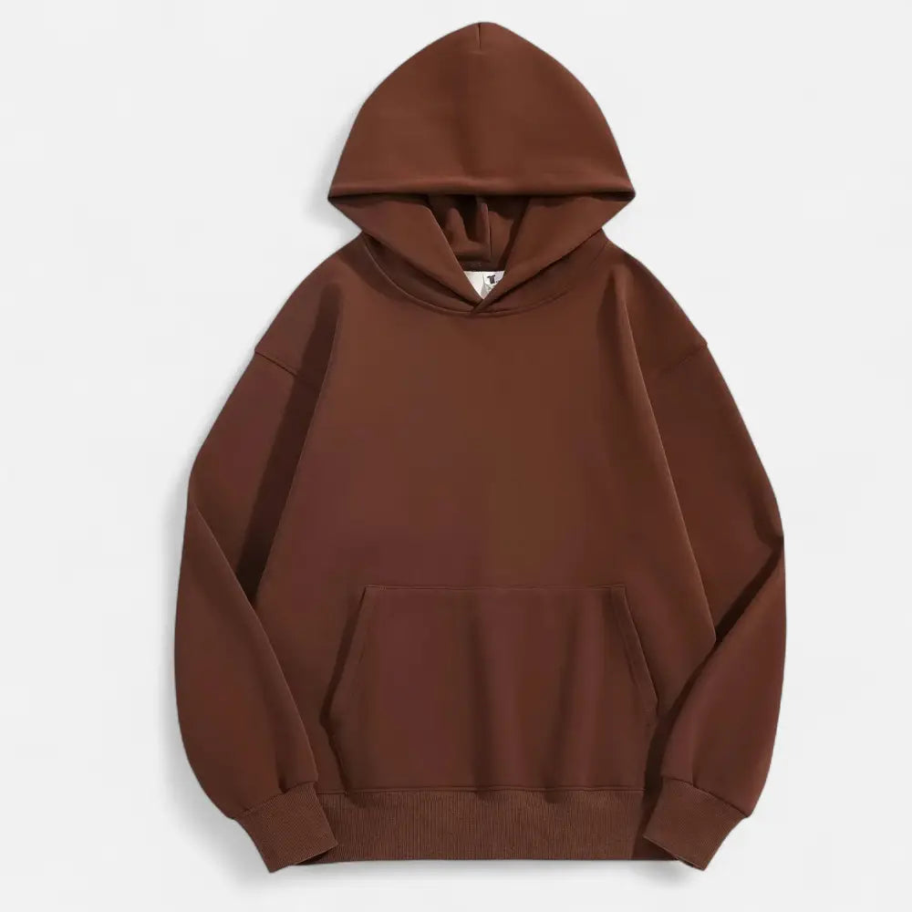 Basic Thick Polar Hoodie Unisex - Brown / S - Sweater Women