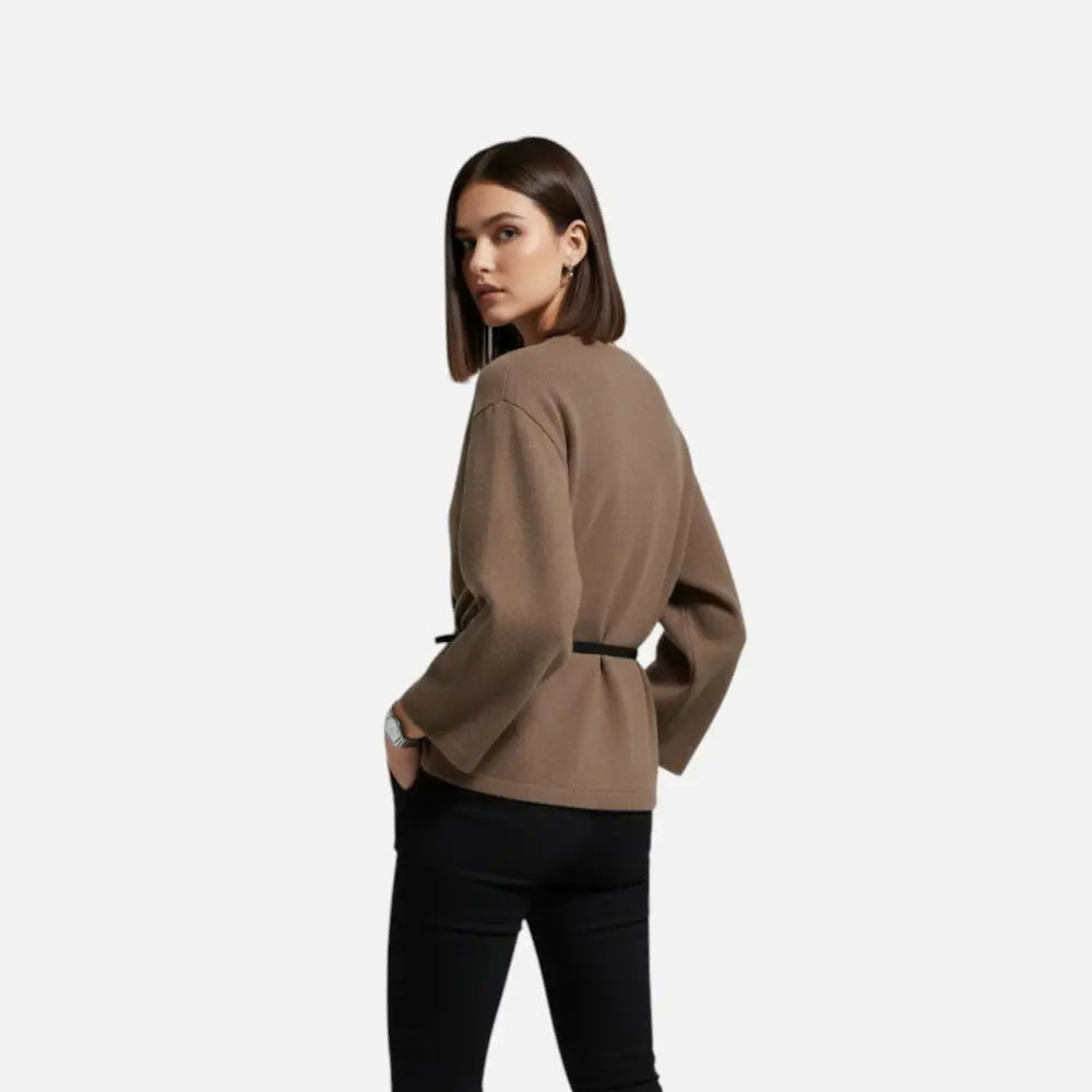 Elegant Wrap Sweater for Women - Sweater Women