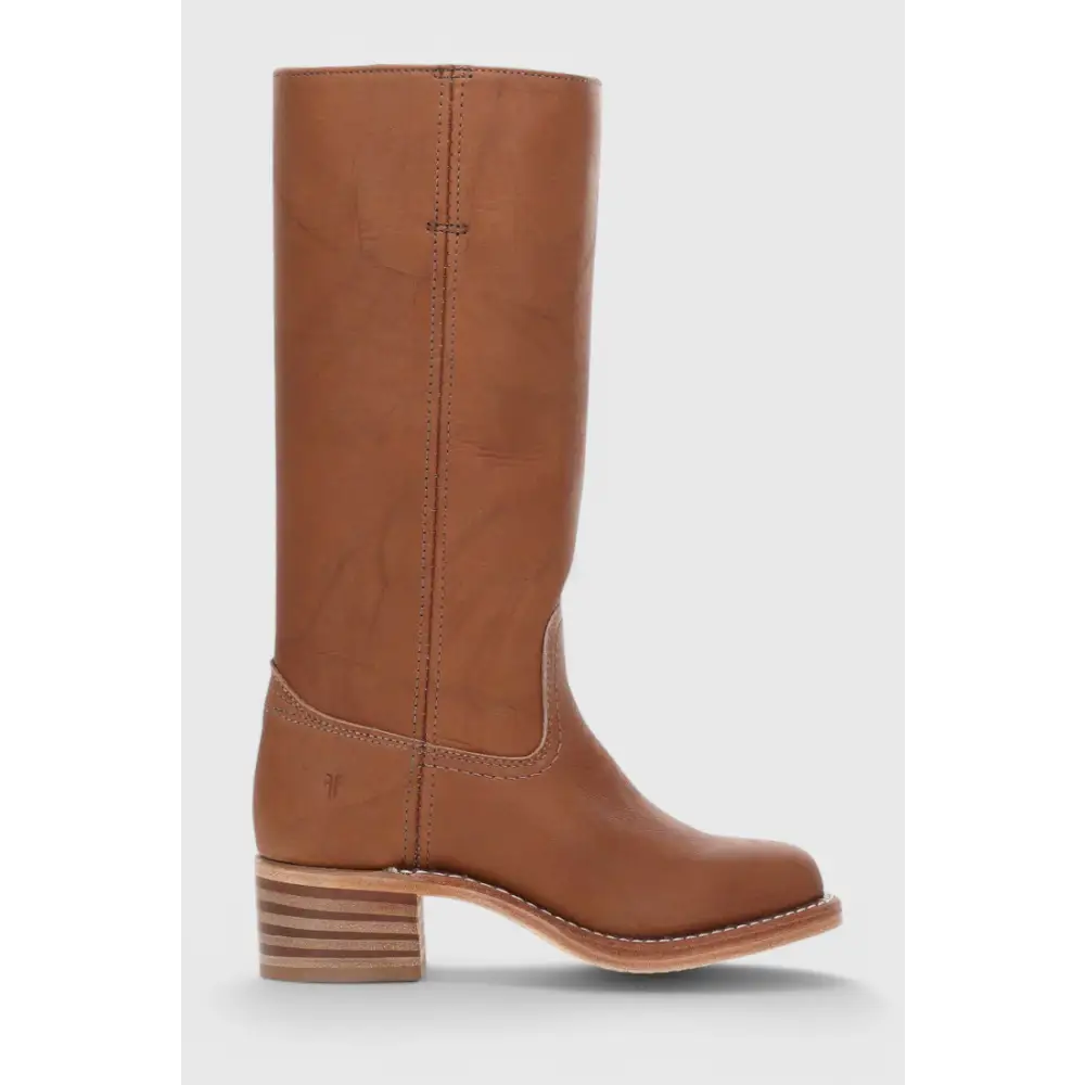 Knee-High Women’s Boots with Chunky Heel and Classic Round Toe - Women Boots