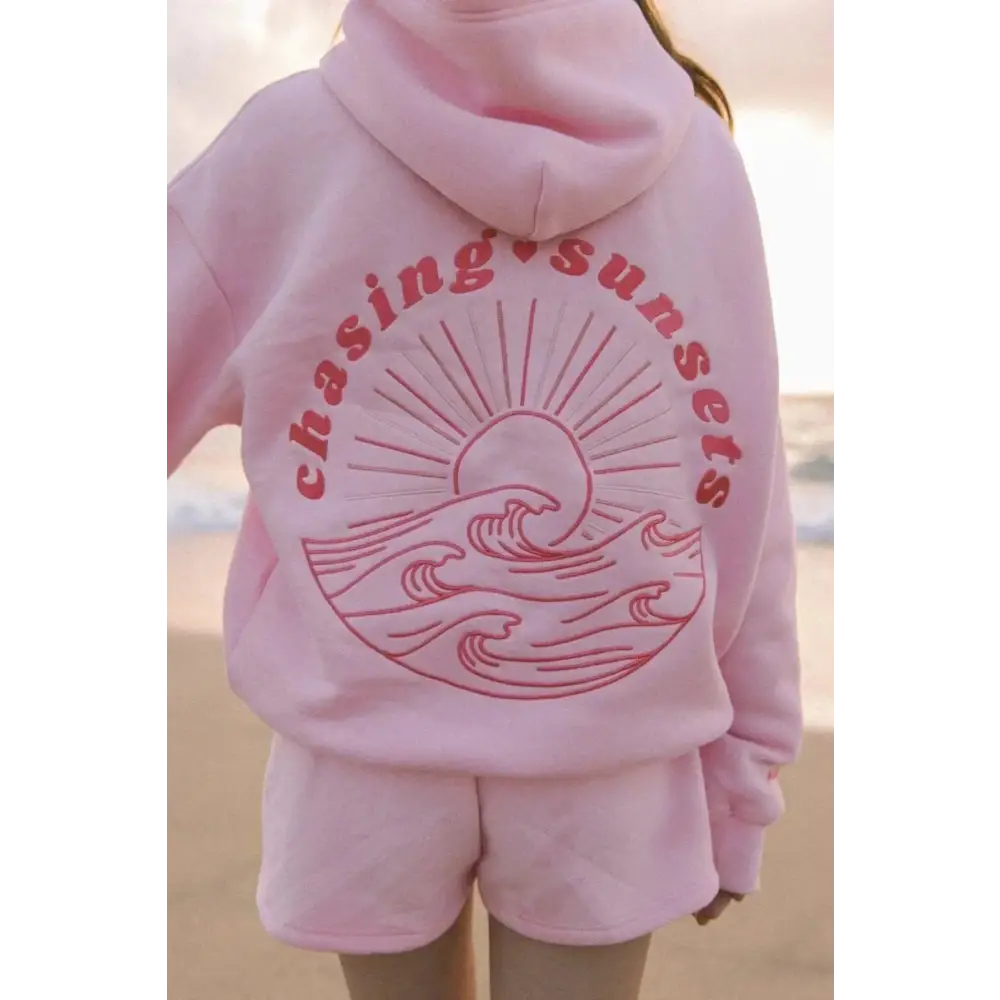 Marino Lightweight Summer Hoodie Ultra-Soft Breathable & Perfect for Warm Weather - Pink Sunset / S - Marino