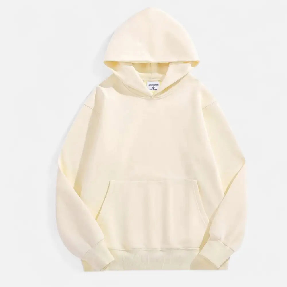 Basic Thick Polar Hoodie Unisex - Beige / S - Sweater Women