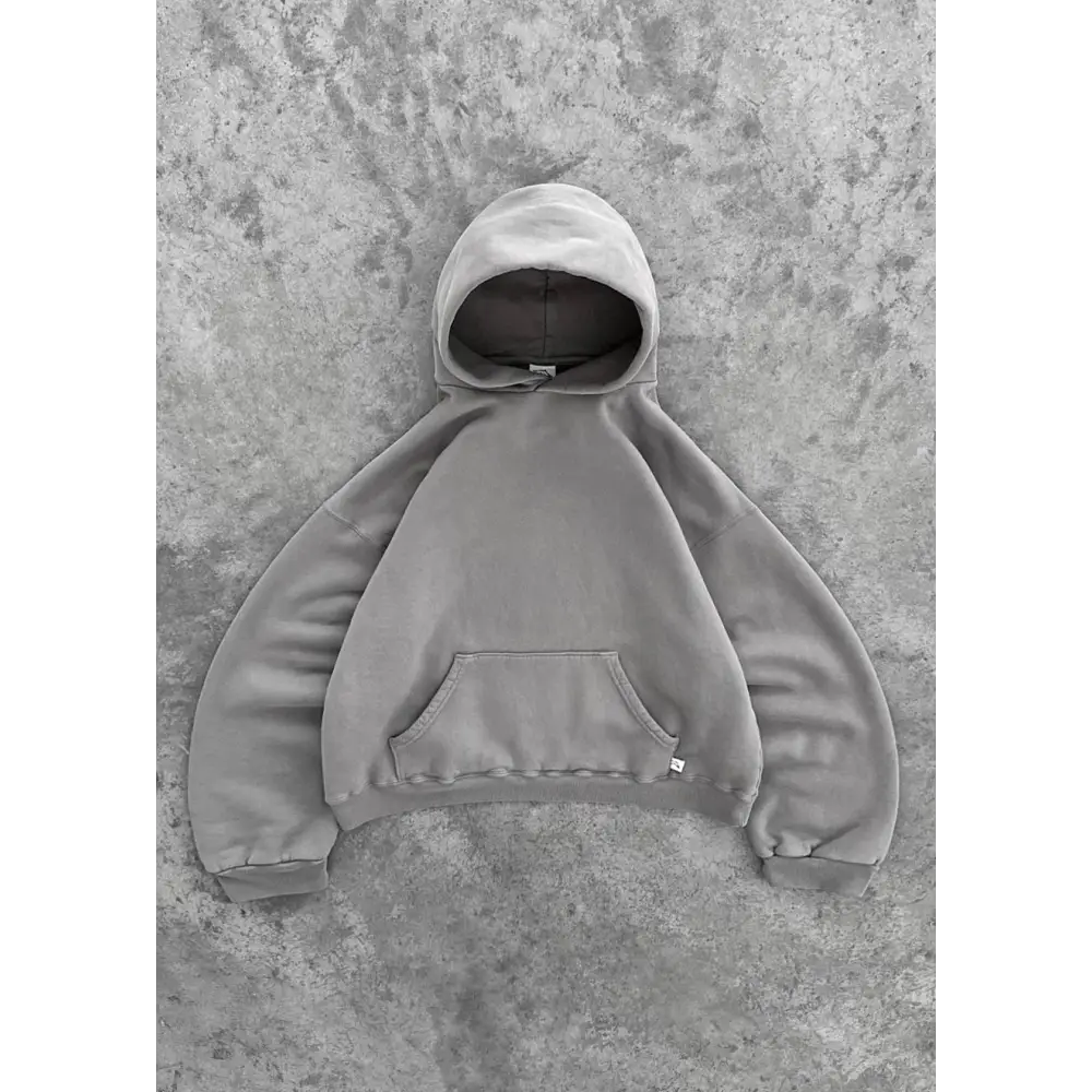 Cropped Fleece Hoodie for Women: Daily Casual Comfort - Grey / S - Women’s Hoodies