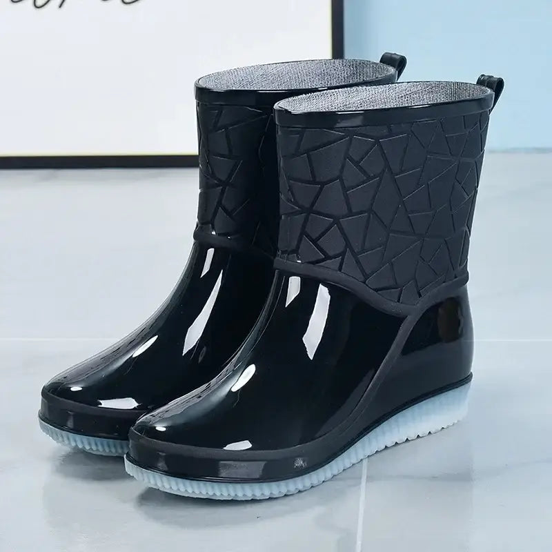 Waterproof Rain Boots for Women - Black / 36 - Women Boots