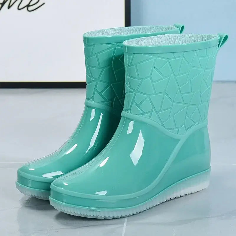 Waterproof Rain Boots for Women - Green / 36 - Women Boots