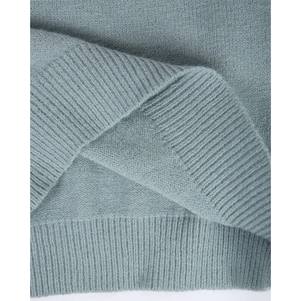 Women’s Acrylic Knit Sweatshirt - Suéter de Punto Calidez Estilo Nórdico y Comodidad Premium para Mujer