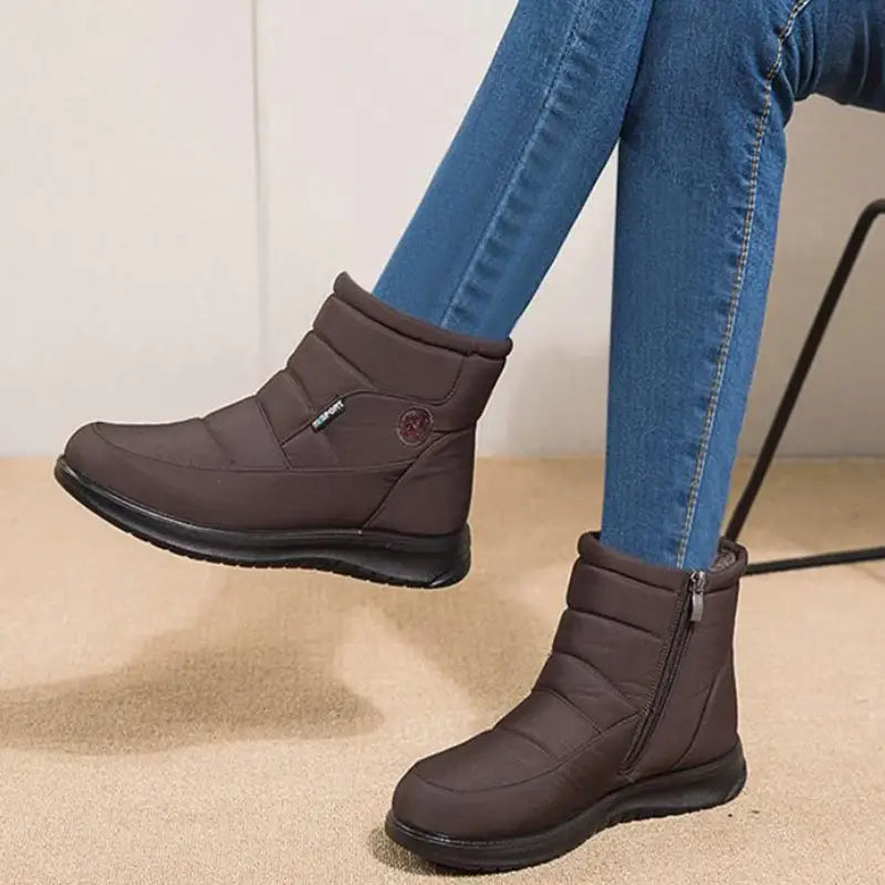 Women’s Ankle Boots with Padding - Brown / 36 - Women Boots