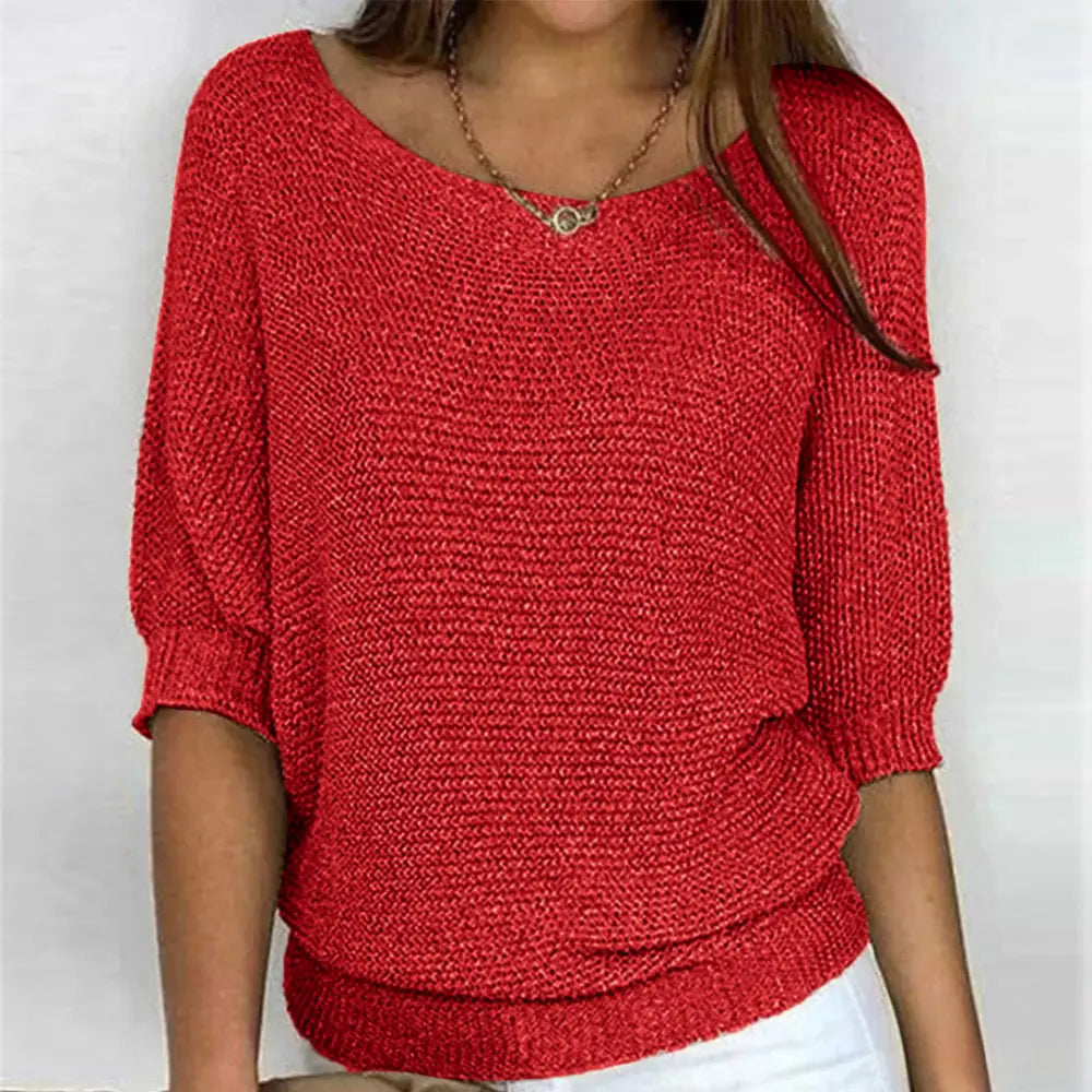 Women’s Knit Sweatshirt - Red / S - Sudadera Mujer