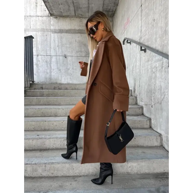 Women’s Long Winter Coat - Abrigo de Invierno para Mujer – Abrigo Largo Elegante y Cálido de Alta Calidad