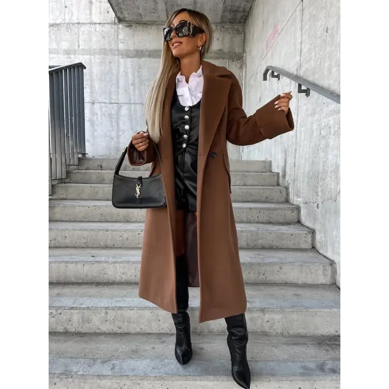 Women’s Long Winter Coat - Abrigo de Invierno para Mujer – Abrigo Largo Elegante y Cálido de Alta Calidad