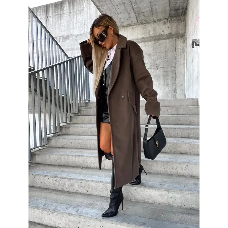 Women’s Long Winter Coat - Abrigo de Invierno para Mujer – Abrigo Largo Elegante y Cálido de Alta Calidad